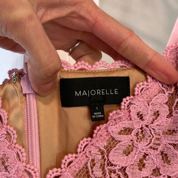 MAJORELLE Pink Lace Midi Dress - Picture 5 of 7